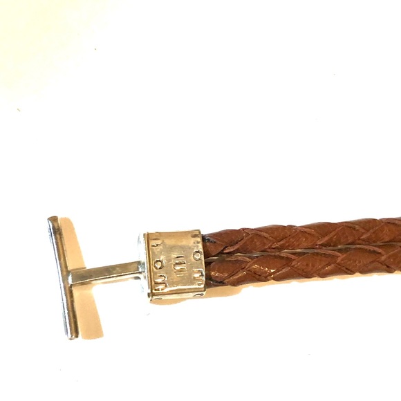 Vintage leather bracelet with SS CONCHOS - Picture 4 of 8